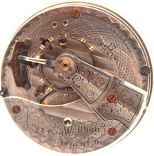 1906 WALTHAM POCKET WATCH MOVEMENT 15154706 GRADE 825 18s 17j DG