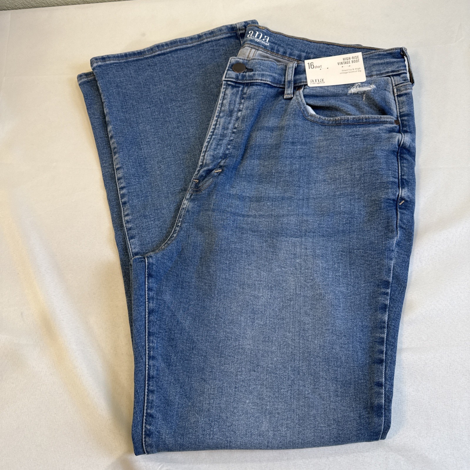 a.n.a Women’s Vintage Boot High-Rise Jeans Size 16 Short 30” Inseam