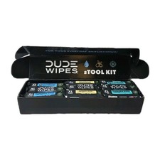 DUDE Wipes Flushable Wipes Variety sTOOL Kit Gift Set for Him - 9 Packs