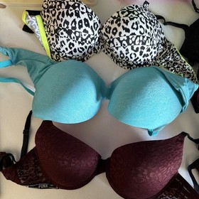 Victoria Secret n PINK Bundle Bra Lot of 6 34D And Other Sizes See Pics