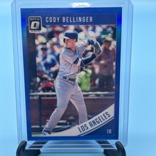 2018 Donruss Optic Variation Blue Prizm Batting Stance #115 Cody Bellinger/149