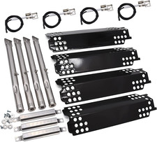 Grill Heat Plates Burners Crossover Tubes Igniters Kit for Charbroil 463436215