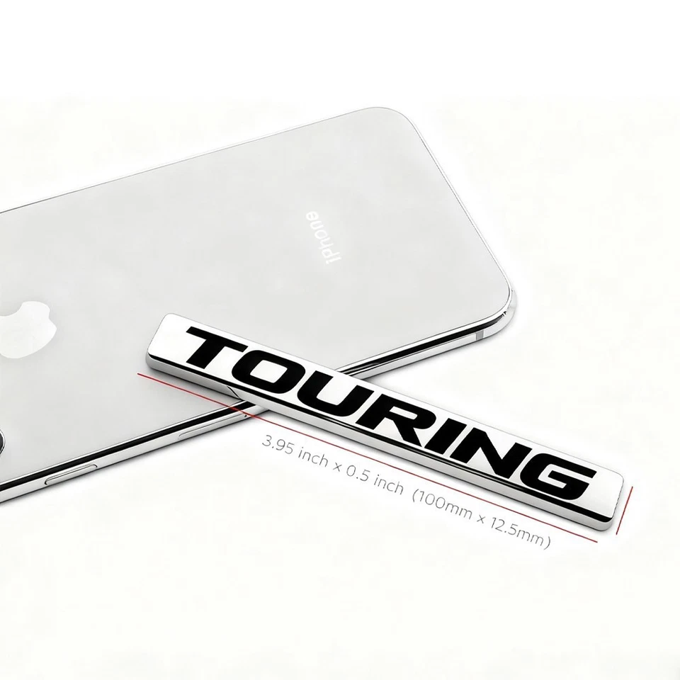 Honda Civic Touring Rear Trunk Letter Logo Badge Emblem Nameplate OEM Chrome - Image 2 of 4