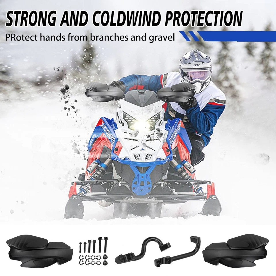 Kit de soporte y protector de mano izquierda derecha negro para Polaris Sportsman 1000 570 800 850 Foto 3 de 4