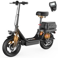 NEU GQ8 14 Zoll Elektroroller mit Sitz 500W 48V/15AH E-Scooter 120kg Bis 60KM