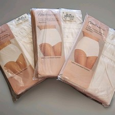 3 Packs 9 Pairs Vintage Underscore Cotton Briefs White Granny Panties Size 5 NEW