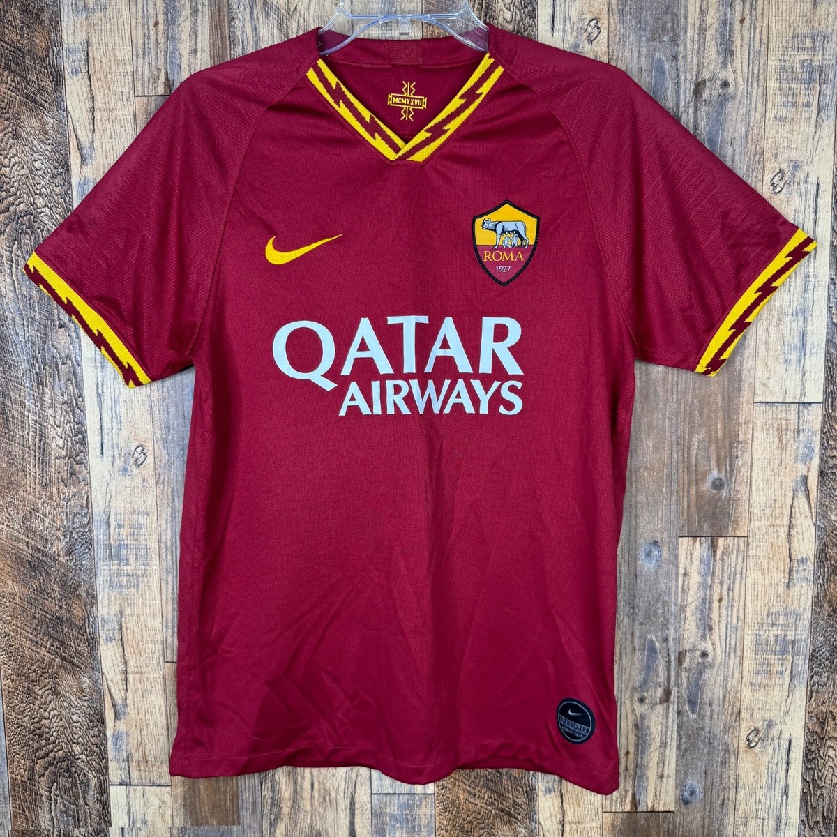 AS Roma 2019-20 Home Soccer Jersey Nike 724614-100 Men's S | eBay