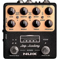 NUX Amp Academy Amp Modeler, IR Loader and Effects Pedal Black 197881379377 RF