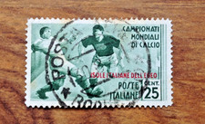 ITALIA ISOLE EGEO 1934 MONDIALI DI CALCIO francobollo usato. Spedizione gratuita Regno Unito