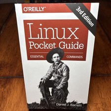 Linux Pocket Guide: Essential Commands by Daniel J. Barrett Like New