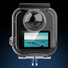 For Go-Pro Max2 Transparent Waterproof Housing Case For Diving And Outdoor NEW