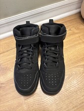 Court Borough Mid 2 GS triple Black Unisex. Size 7Y