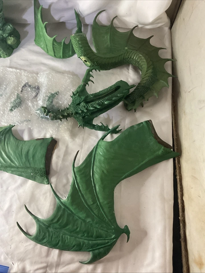 华丽的 Egos Oracle 龙绿色原创雕塑模型 S Garrity 2006 大号 — 第 3/4 张图片