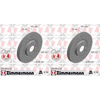 2X Zimmermann Sport Bremsscheiben 330Mm Gelocht Vorne Passend FüR KIA Optima