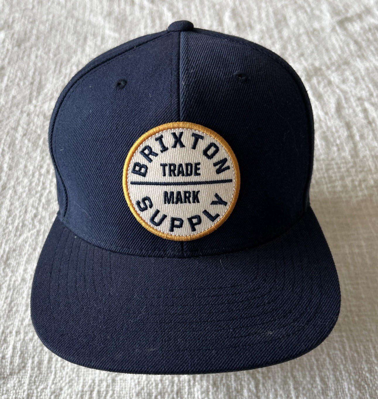 Brixton Hat Cap Snapback Blue Circle Patch Trade … - image 1