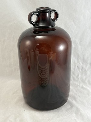 VINTAGE Braunglas Demijohn Brauflasche 1 Gallone