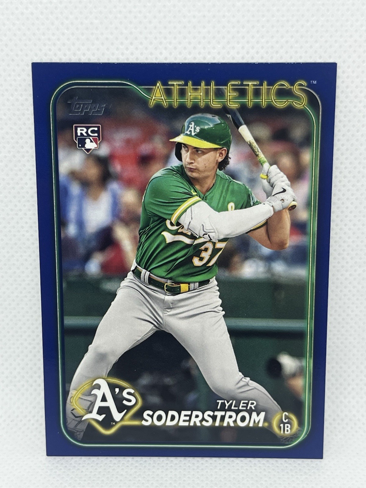 Tyler Soderstrom 2024 Topps Royal Blue #244 Oakland Athletics