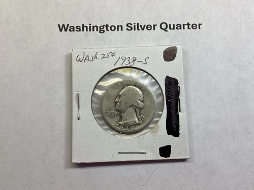 1938 S Washington 90% Silver Quarter Minted in San Francisco Mint 092525 47i