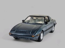 1985 MAZDA RX-7 Rare Diorama Collectible DieCast Model Car 1:64 Blue LOOSE