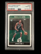 Jayson Tatum Rookie Card RC 2017-18 NBA Hoops #253 PSA 10 Gem Mint