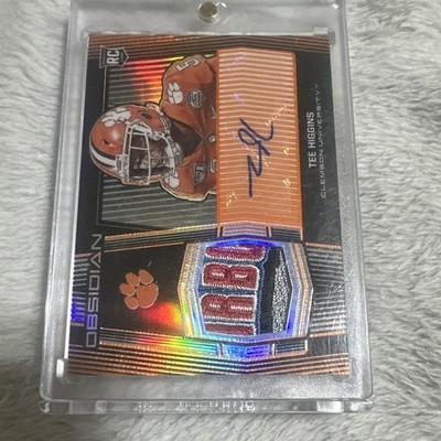 2020 Obsidian Tee Higgins Rookie Patch Auto /25 Awesome Patch