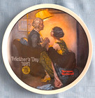 Set 7 Vintage Norman Rockwell Collectible Plates Edwin Knowles Grandma Grandpa — photo 6