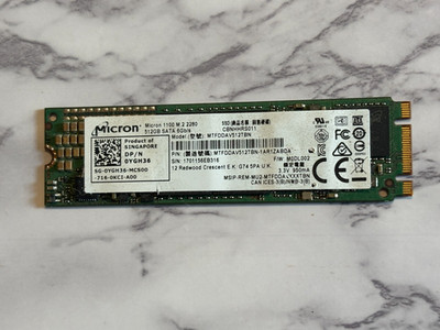 MICRON Digital 1100 M.2 2280/512G Internal Solid State Drive 512GB SATA 6 Gb/s