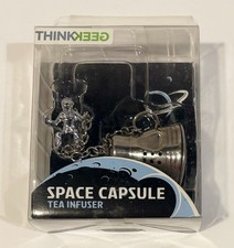 ThinkGeek Silver Stainless Steel Astronaut & Space Capsule Tea Infuser