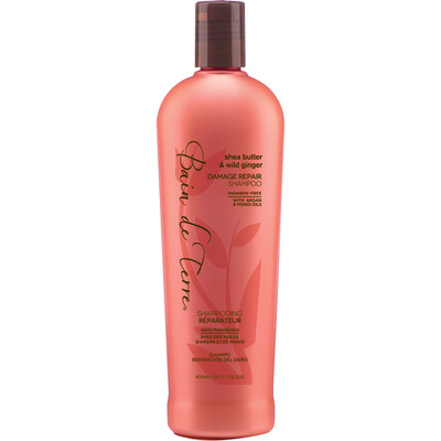 Bain De Terre Shea Butter & Wild Ginger Damage Repair Shampoo 13.5 fl oz