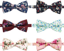 8 PACKS Elegant Adjustable Pre-Tied Bow Ties for Men Boys 1 4 5 6 8 Pack for Op