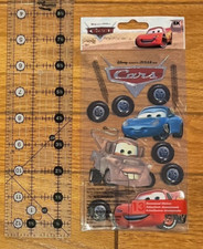 Disney Pixar Jolee's Boutique Cars Dimensional Scrapbook Sticker NIP 13 Pieces