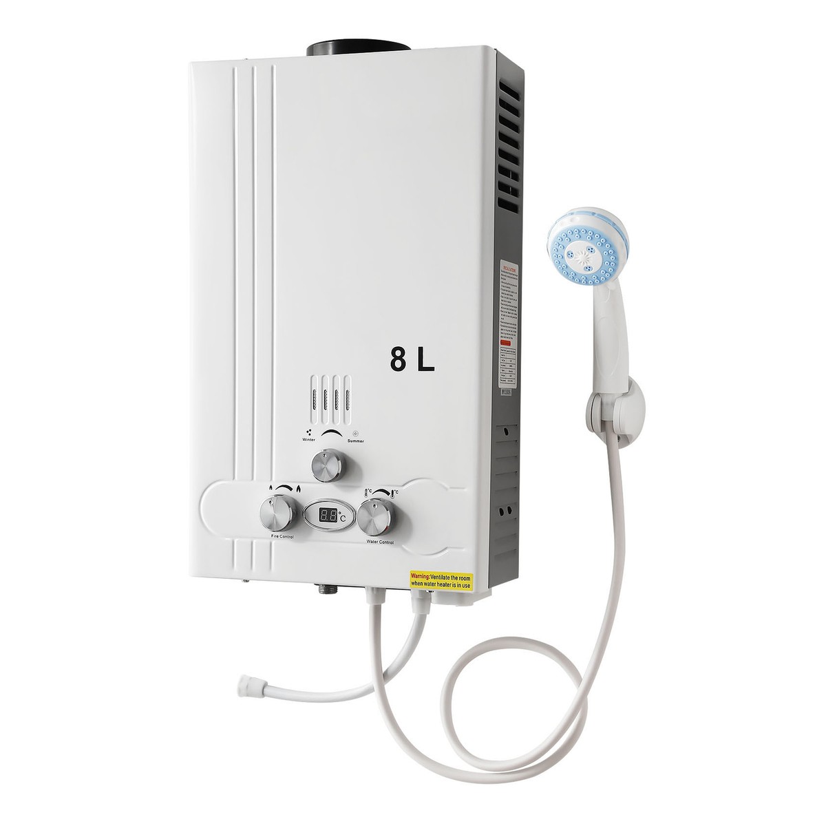 8L 2GPM Tankless LPG Liquid Propane Gas Hot Water Heater On-Demand Water  Boiler | eBay