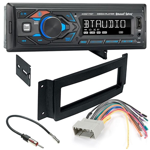 DUAL XDM17BT Bluetooth Car Stereo MP3 AM/FM Radio for 2004-08 Chrysler Pacifica