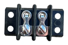 Barrier Strip Dual Barriers 2 Position Terminal CINCH Black 2 Screw (Lot Of 100)