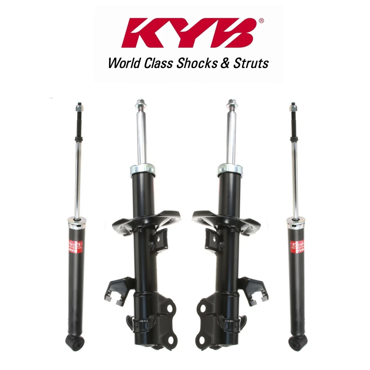 KYB Excel-G Front Suspension Struts & Rear Shock Absorbers for Nissan Versa