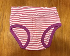 Girls 70 6-12 months Hanna Andersson Bloomers Diaper Cover Pink White Striped