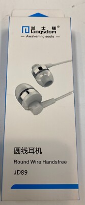 3.5 White Round Wire Stereo Headset With Mic | eBay