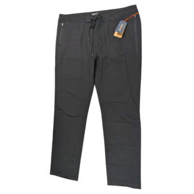 NEW Roark Layover 2.0 Pants Men's Size 38 Black Travel Commuter Drawstring NWT