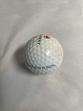 Collectible Logo Invesco Funds Callaway Red Golf Ball Average Condition GB1