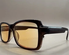 BRAND NEW AMBER/BLUE LIGHT BLOCKING GAMING & COMPUTER GLASSES MAGNIFICATION 2.0