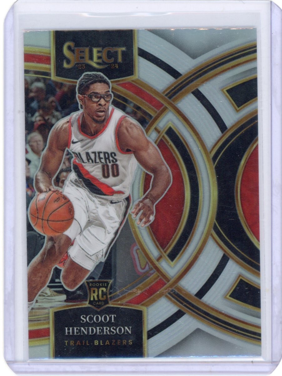 2023-24 Panini Select Scoot Henderson Premier Silver #129 Rookie Trail Balzer
