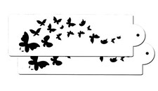 Cake decorating Airbrush Icing Frosting Fondant Stencils Butterflies 7Mil 2 Pack
