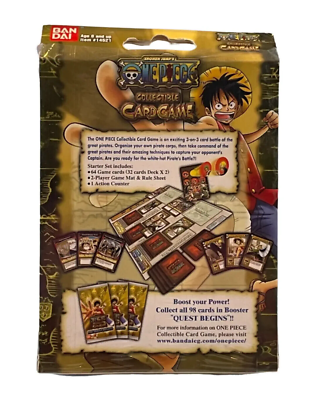 one piece collectible card game 2005 ONE PIECE CCG: The Quest Begins Starter Deck