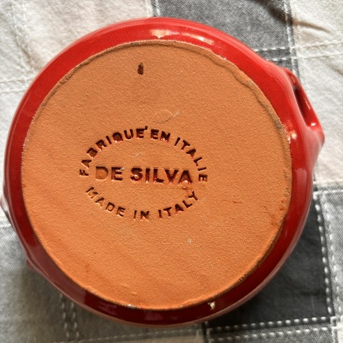 De Silva Keramik Terrakotta glasiert Schüssel 2er Set Made in Italy rot/orange - Bild 12 von 15