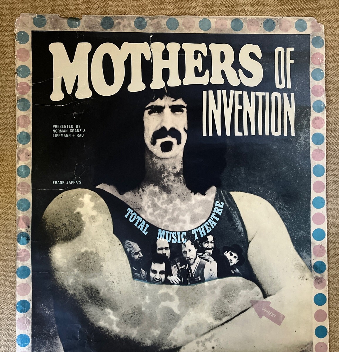 Frank Zappa Mothers Of Invention German Concert Kieser XL 1960s