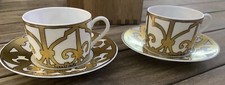 Tasses à Thé Hermès Balcon du Guadalquivir - Hermes Tea Cups & Saucers