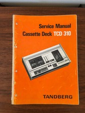 Tandberg TCD 310 Cassette Service Manual Original  2