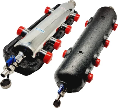 Hydraulische Weiche 1" mit Isolierung 70 KW Isolierte Kupplung - für 6 SANITLINE