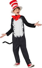 Dr. Seuss Kids Cat in the Hat Suit Officially Licensed Kids Costume Large 10-12
