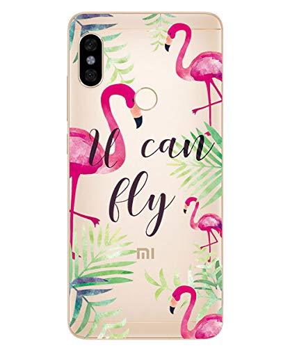 Coque Souple Xiaomi Redmi Note 5 - Motif Flamant Rose, Silicone, Neuve